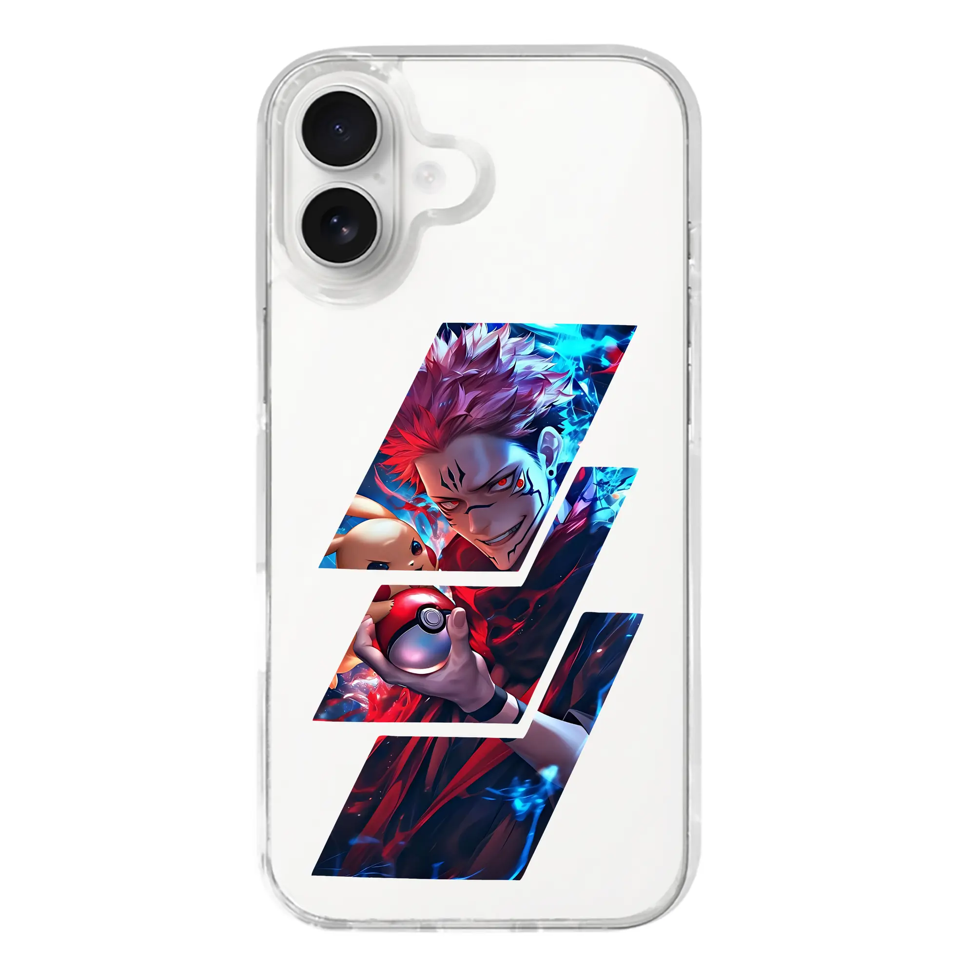 呪術廻戦 グッズ,両面宿儺 - iPhone 17シリーズ 透明スマホケース – 薄型・耐衝撃・精密フィット保護カバー